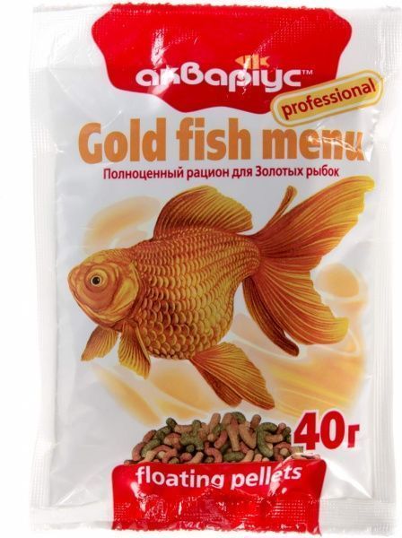 Корм Акваріус Gold fish menu 40 г 4950