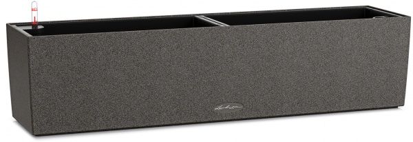 Вазон пластиковый Lechuza BALCONERA Stone 80 прямоугольный 12л графитово-черный (15662) 