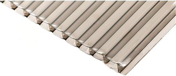 Полікарбонат стільниковий 6 мм 1050х3000 мм бронзовий 