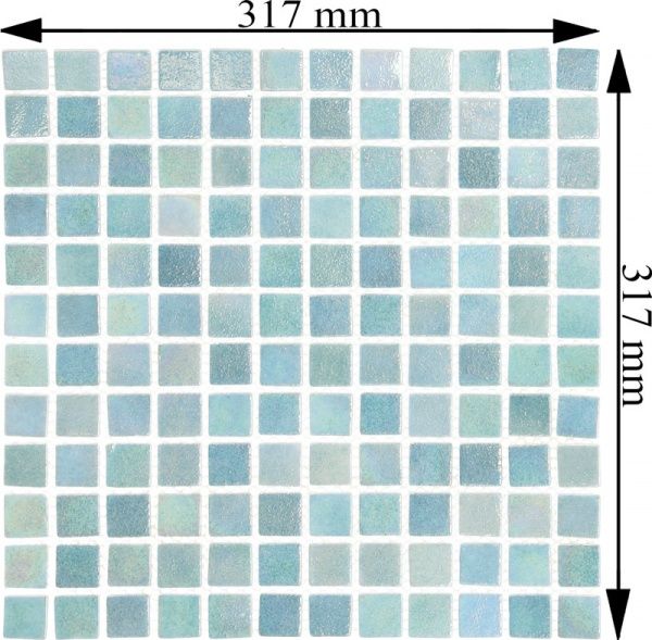 Плитка AquaMo Мозаїка Blue Worn 31,7x31,7 