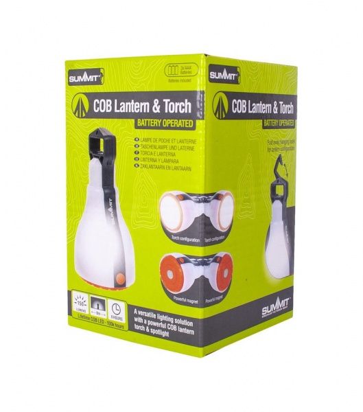 Фонарь кемпинговый Summit 3-в-1 COB Lantern-Torch-Spotlight белый