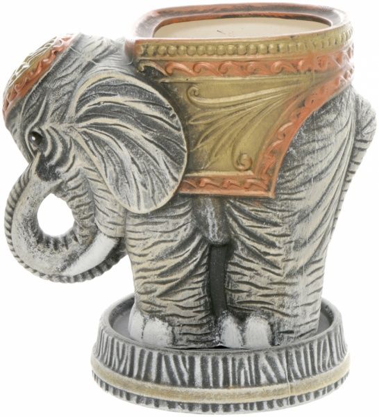 Кашпо керамічне Слон мальований малий фігурний 1,8л різнокольоровий 