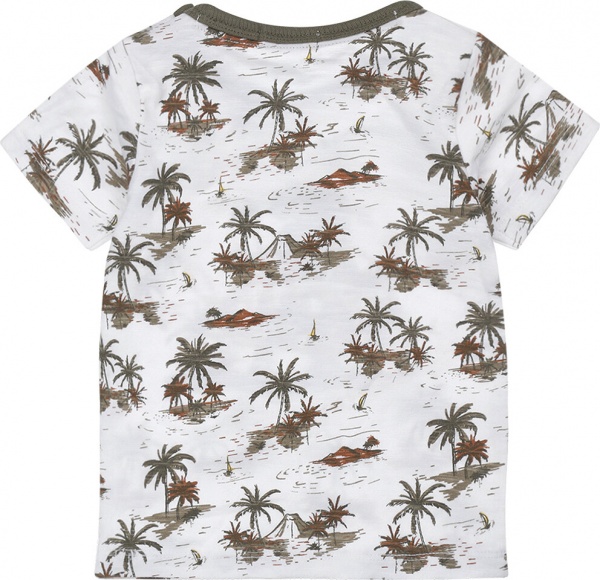 Футболка для мальчиков Dirkje р.92 белый из хаки T46619-35 