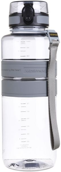 Бутылка для воды Gym 1500 мл серая Uzspace