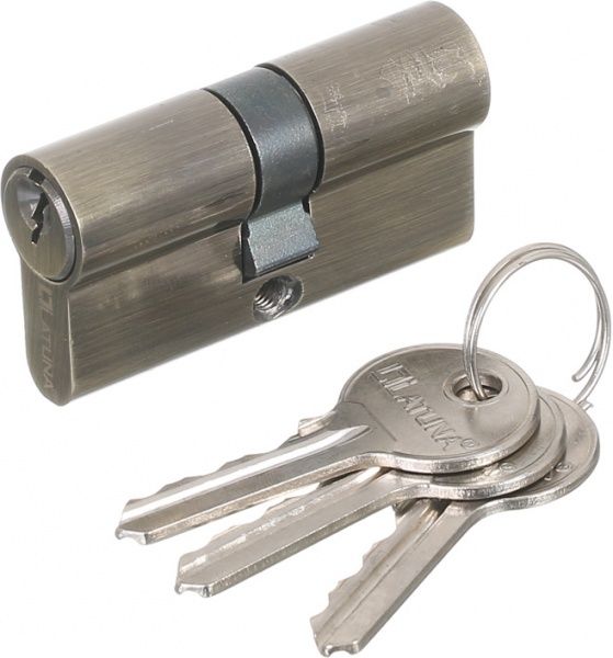 Замок врізний з ручками Heily MACC PZ 62 мм матова бронза