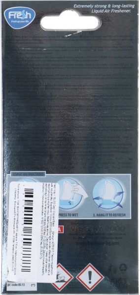 Ароматизатор підвісний FRESHWAY AutoBliss Cool and Black 8 мл