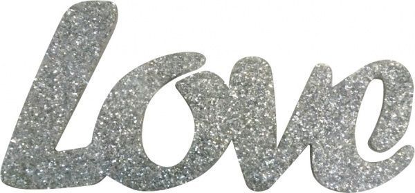 Декоративное изделие Слово Love-2 6,5 см 125107 Діамантові ручки