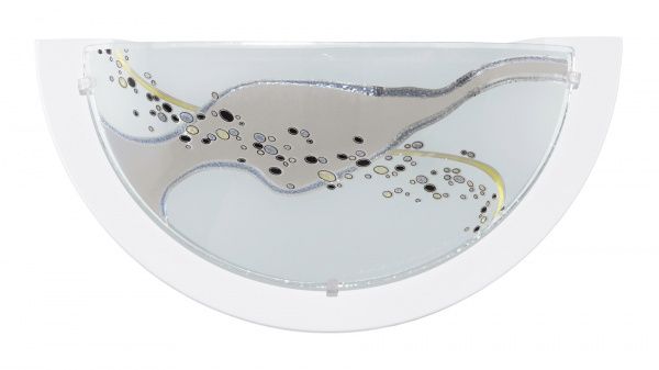 Светильник настенный Eglo PLANET 3 1x60 Вт E27 белый с рисунком 83196 