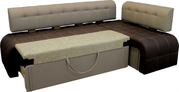 Уголок кухонный Берегиня Макиато макси плюс коричнево-бежевый