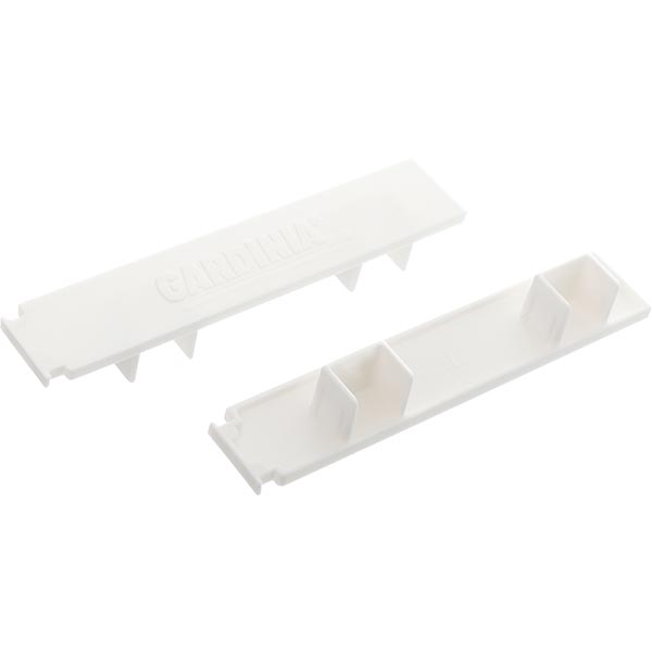 Заглушка боковая Gardinia тройной наборной белый 