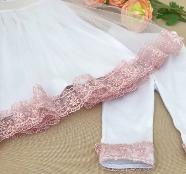 Костюм Betis Чарівна світлинка білий/пудра р.50 27686147 