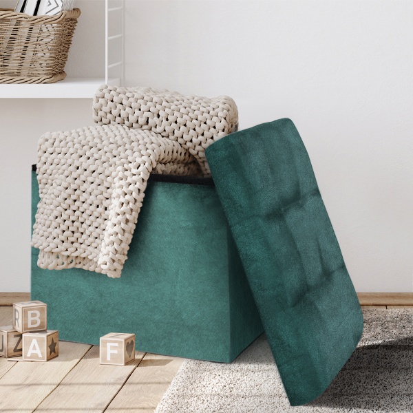 Ящик-пуф MVM TH-05 GREEN 380x380x380 мм