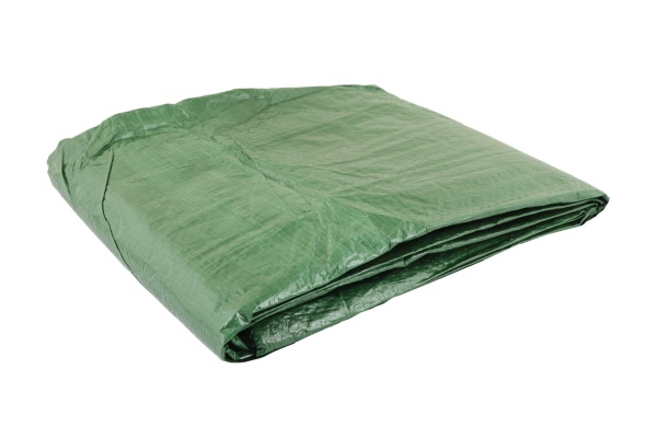 Тент універсальний MasterTool 2х3 м двосторонній хакі/срібло 