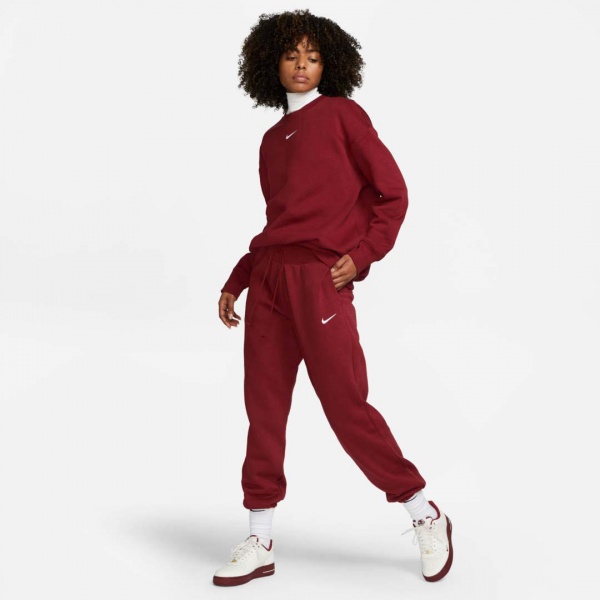 Брюки Nike W NSW PHNX FLC HR OS PANT DQ5887-677 р. XL красный