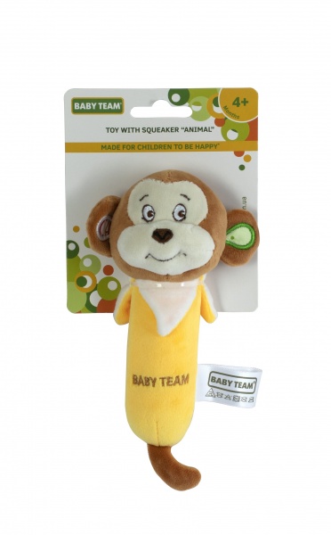 Игрушка Baby Team с пищалкой Животные в ассортименте 8507