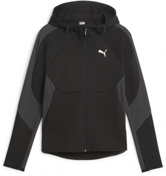 Джемпер Puma Evostripe Full-Zip Hoodie 67607301 р.XS чорний