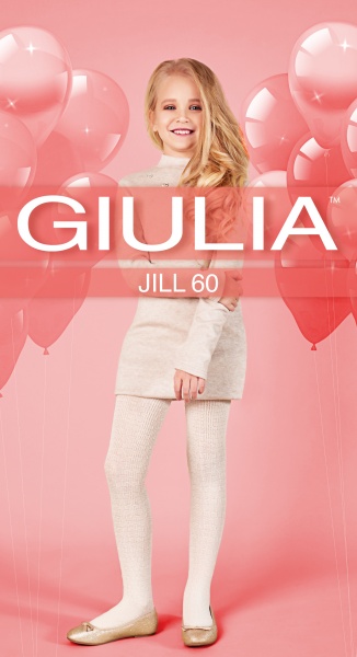 Колготки для девочек Giulia 60 (2) JILL р.140-146 белый 