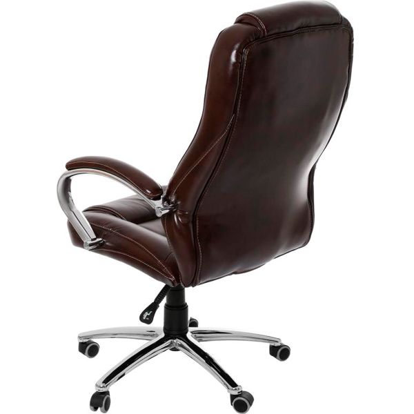 Кресло AMF Мустанг Anyfix Хром Мадрас ДК Браун