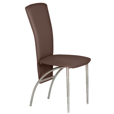 Стілець обідній Новий Стиль Amely V-47 темно-коричневий 935х400х420 мм