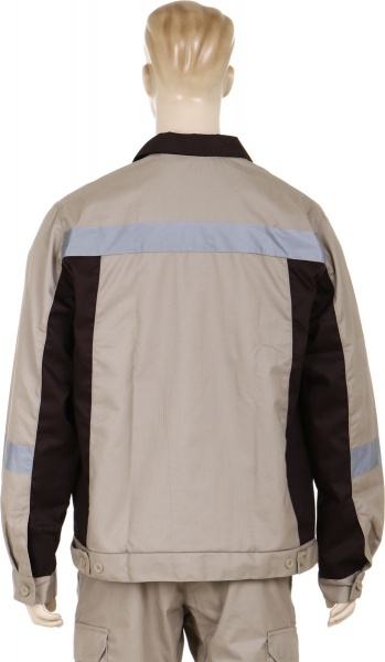 Куртка рабочая TORNADO Дакар р. M рост 3-4 бежевый с коричневым