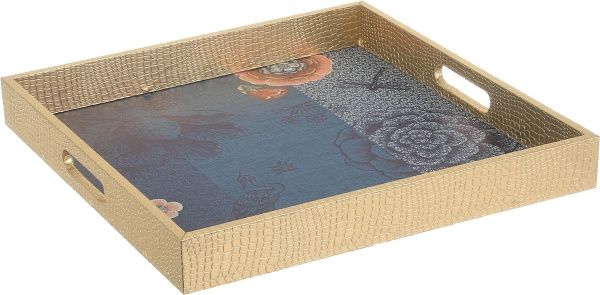 Таця Золото з блакитним