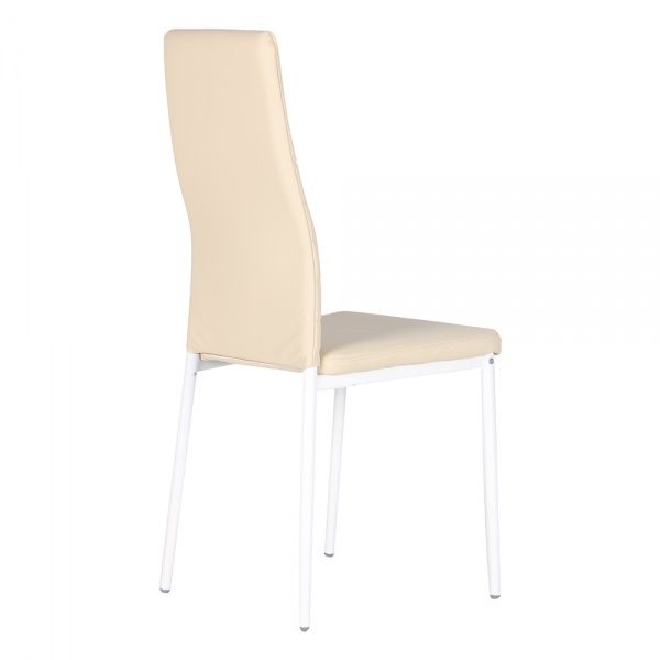 Стілець обідній AMF Art Metal Furniture Сіті Неаполь N-17 молочний/бежевий