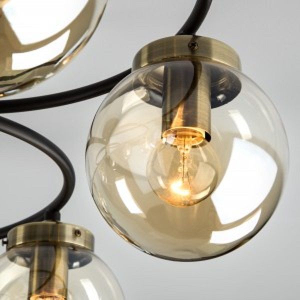 Люстра стельова Strotskis Link 6x60 Вт E14 чорний 70104/6