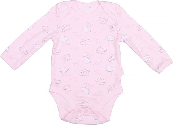Боди для девочки Bembi БД58а р.56 розовый с рисунком 