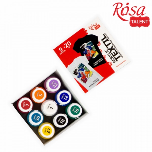 Набор красок Style 9 x 20 мл Rosa Start