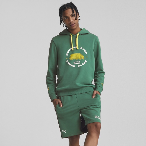 Джемпер Puma PL GRAPHIC HOODIE 53823408 р. M зеленый