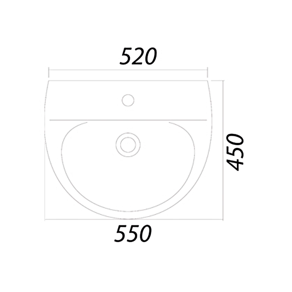 Умывальник Colombo Лотос 55 см