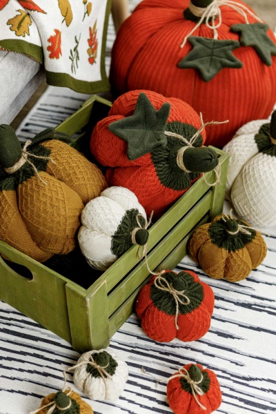 Декоративное изделие Тыква Small Охра 15x15 см охра светлая Прованс 