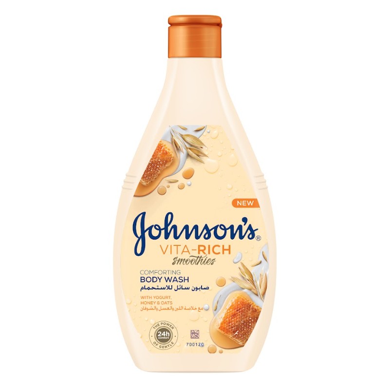 Гель для душа Johnson's Vita Rich смузи с йогуртом, овсом и медом 400 мл