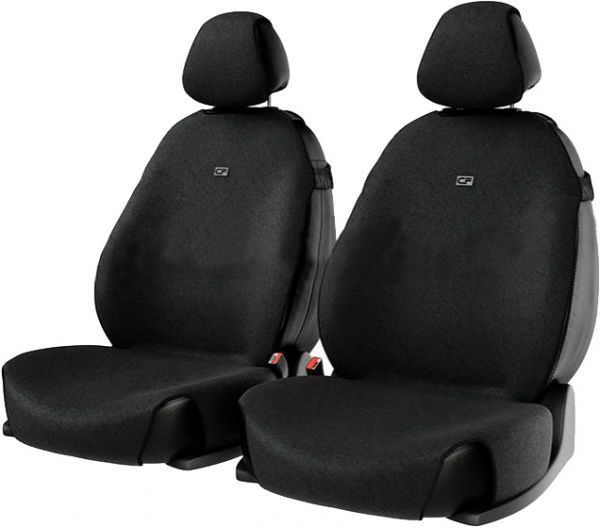 Чехлы-майки для сидений на передние сиденья FORUM Carfashion черный