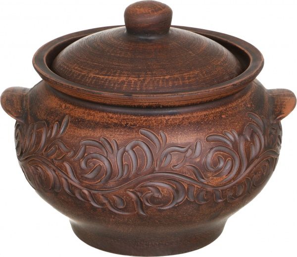 Супница с крышкой 3,2 л дымленная резная