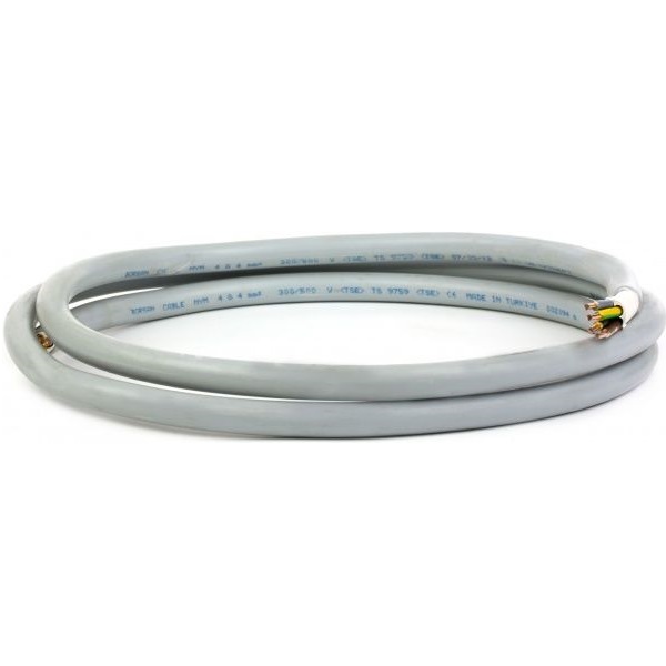 Кабель силовой с заполнителем монолит Borsan ВВГ 4х4,0 медь 