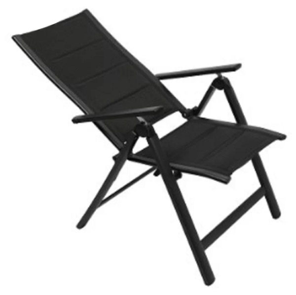 Кресло-шезлонг Indigo 70x60x106 см 5 позиций черный