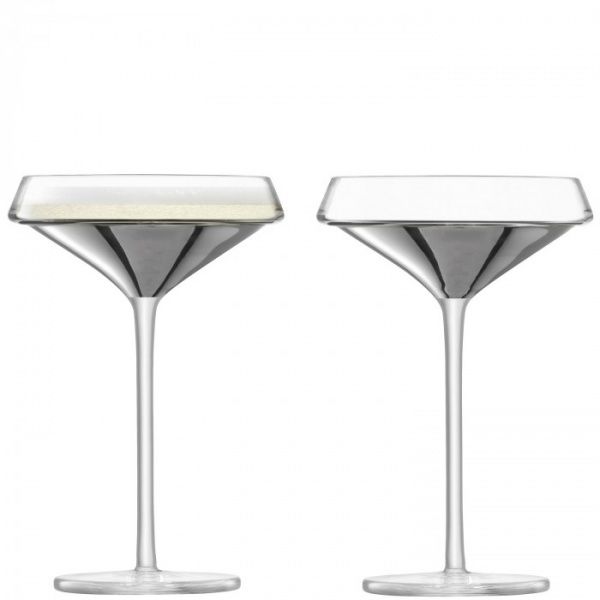 Набор бокалов для коктейлей Space платина G1487-09-359 240 мл 2 шт. LSA 