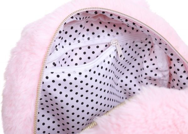 Рюкзак шкільний Кошеня з помпоном рожевий