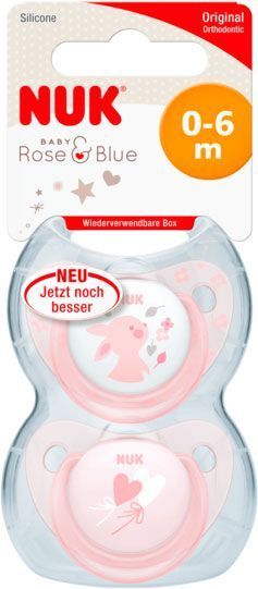 Пустушка Nuk Baby Rose силіконова рожевий р 1 (10175175)