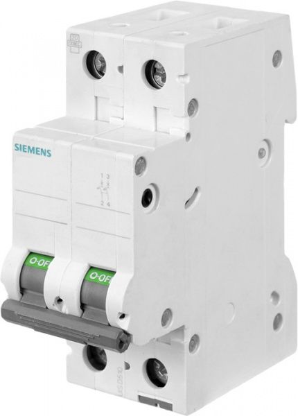 Автоматичний вимикач Siemens 2p C 25A 6кА 400V 5SL6225-7