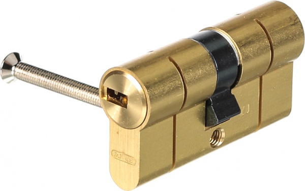 Циліндр Abus D6PS 30x30 ключ-ключ 60 мм матова латунь