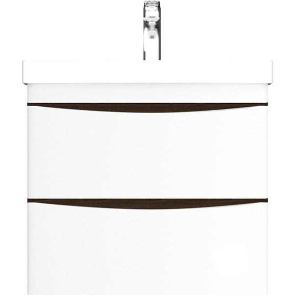 Тумба підвісна AM.PM з умивальником Like 65 венге