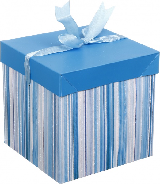 Коробка складана Смуги/горох 15x15x15 см (EBXS9801)