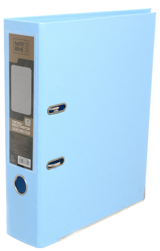 Папка-регистратор Classic А4 70 мм двухсторонняя пастельно-голубая Nota Bene