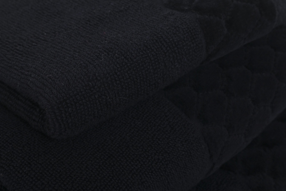Полотенце махровое VELOUR CELLS 33x50 см черный La Nuit