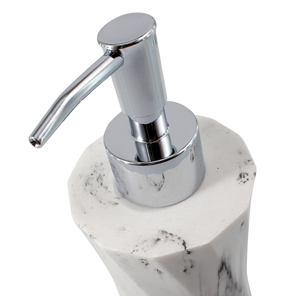 Дозатор для жидкого мыла Trento Column белый мрамор