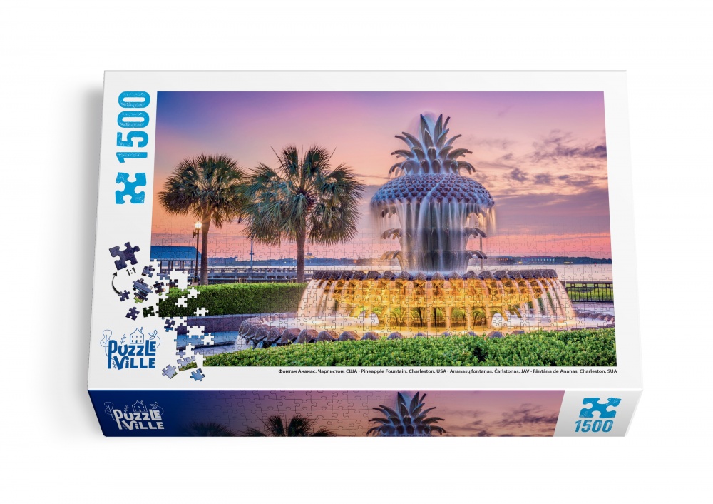 Пазл PUZZLEVILLE Фонтан Ананас, Чарльстон, США 1500 елементів PZL1500_4