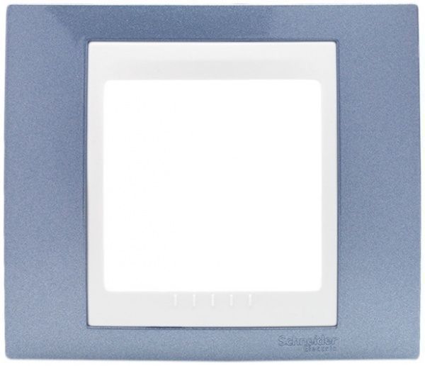 Рамка Schneider Electric Unica Plus голубой MGU6.002.854