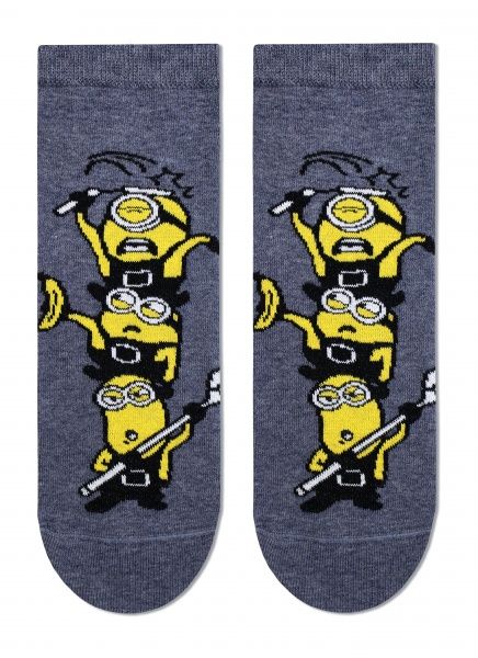 Шкарпетки чоловічі Брестские 2138 MINIONS (короткі) 295 р. 25 темно-сірий меланж 1 пар 